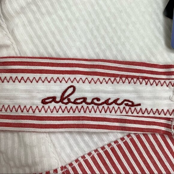 Abacus Red & White Searsucker A line Skirt - Picture 4 of 11